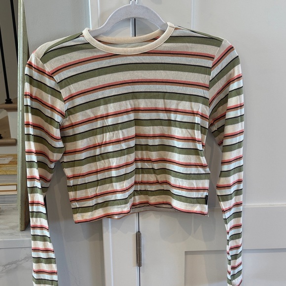 Billabong Multicolor Striped Long Sleeve Top - Picture 2 of 4